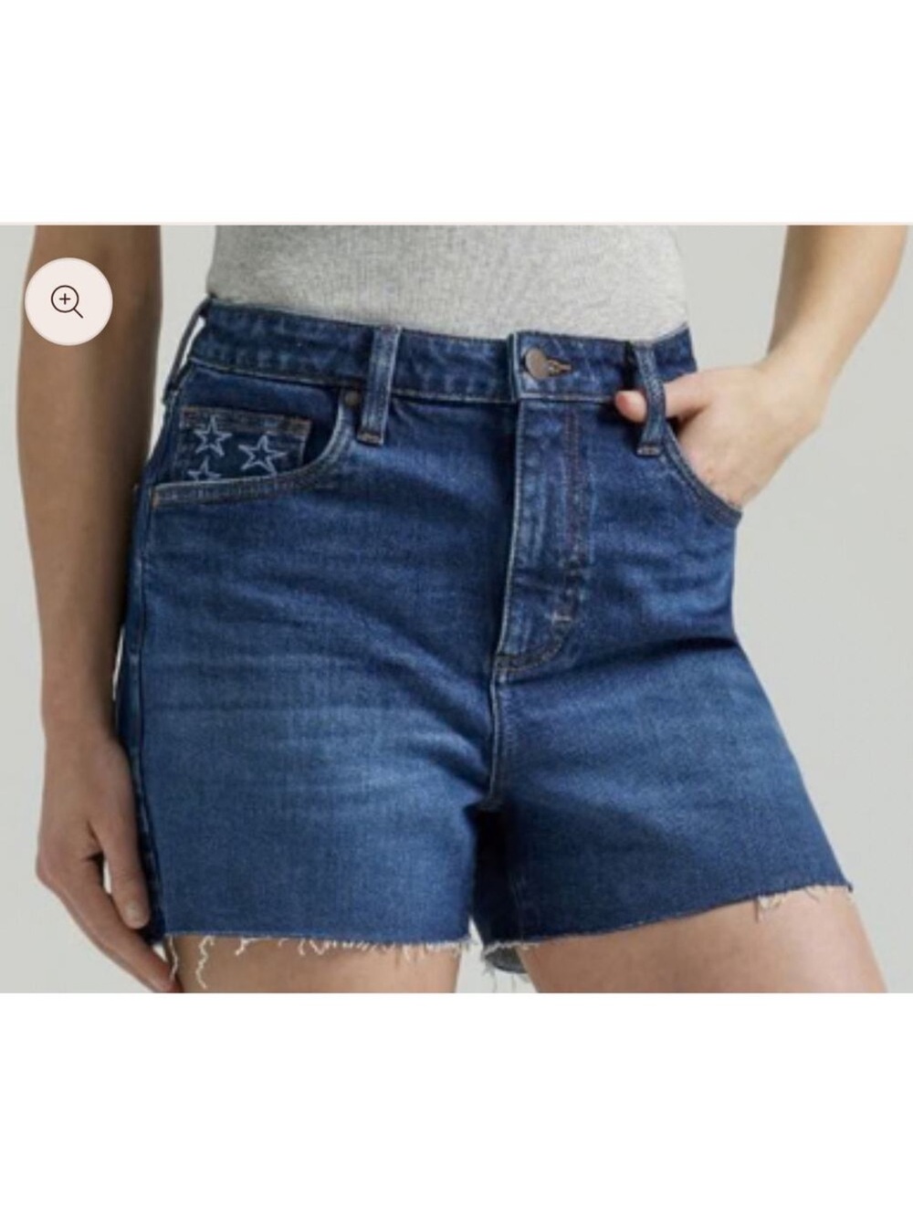 Wrangler Bailey high rise star Denim Shorts